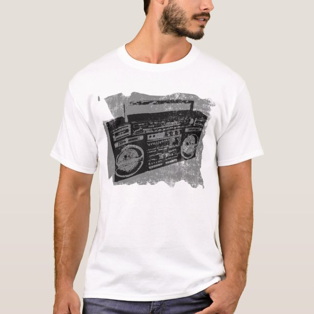 RETRO 80'S 90S BOOM BOX T-Shirt (Vorderseite)