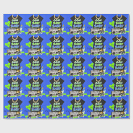 Retro 80's/90's Hip Hop Baby Shower  Geschenkpapier