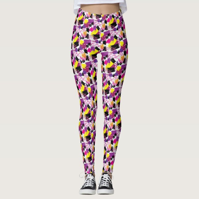 Retro 80's Aesthetic Leggings (Vorderseite)
