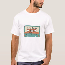 Retro 80s Cassette Tape Love Songs Mixtape Vintage T-Shirt