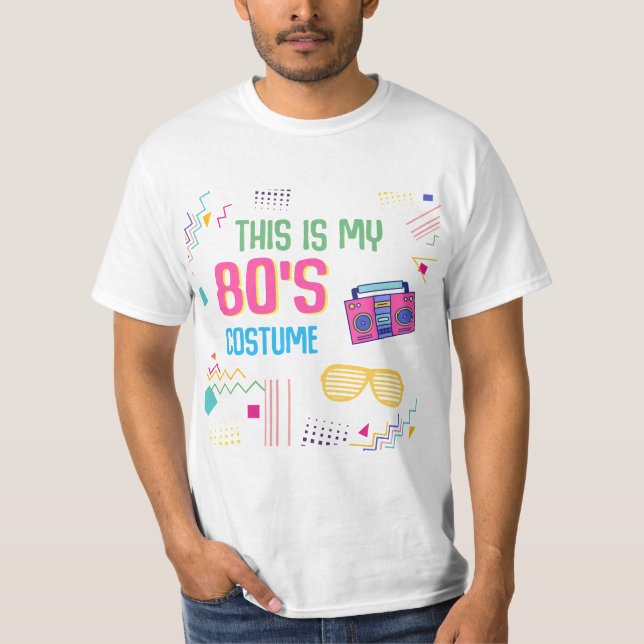 Retro 80s Costume Roller Skating Disco 1980s  T-Shirt (Vorderseite)