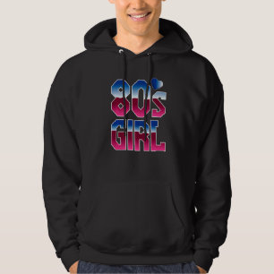 Retro 80's Girl 1980er Jahre neunzehn Achtzigerjah Hoodie
