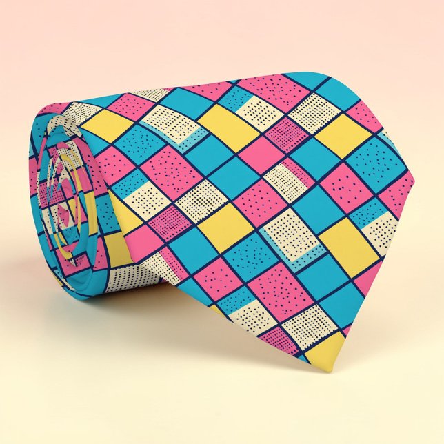 Retro 80s Pop Culture Custom Necktie Krawatte (Von Creator hochgeladen)