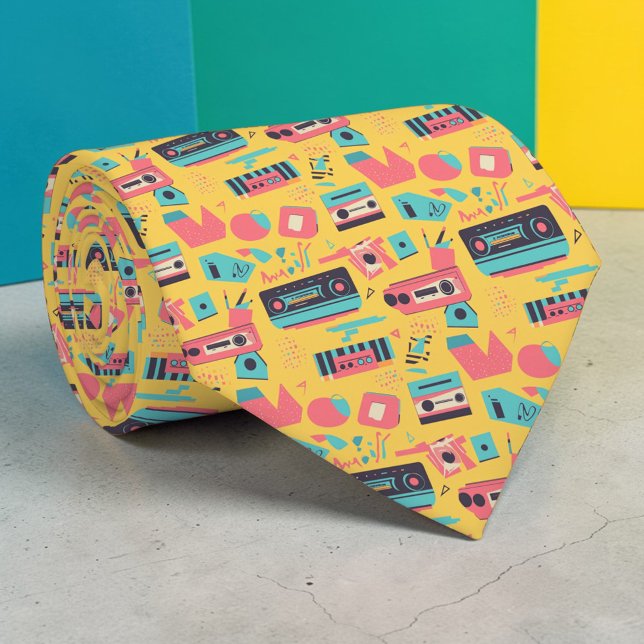 Retro 80s Pop Culture Custom Necktie Krawatte (Von Creator hochgeladen)
