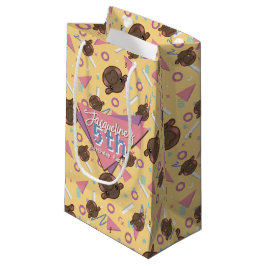 Retro 80's Yellow Baby Hippo Geburtstag Kleine Geschenktüte