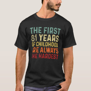 Retro 81 Jahre alte Männer Frauen Sprichwort 81. G T-Shirt