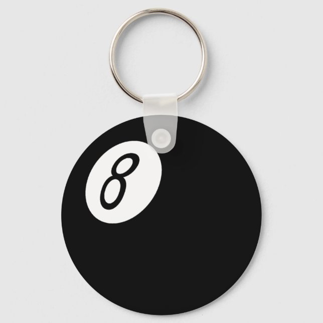 Retro 8-Ball Schlüsselanhänger (Vorderseite)
