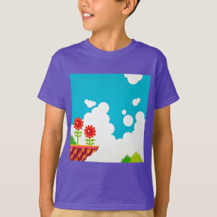 Retro 8-Bit Video Game Inspiriert Kids T - Shirt