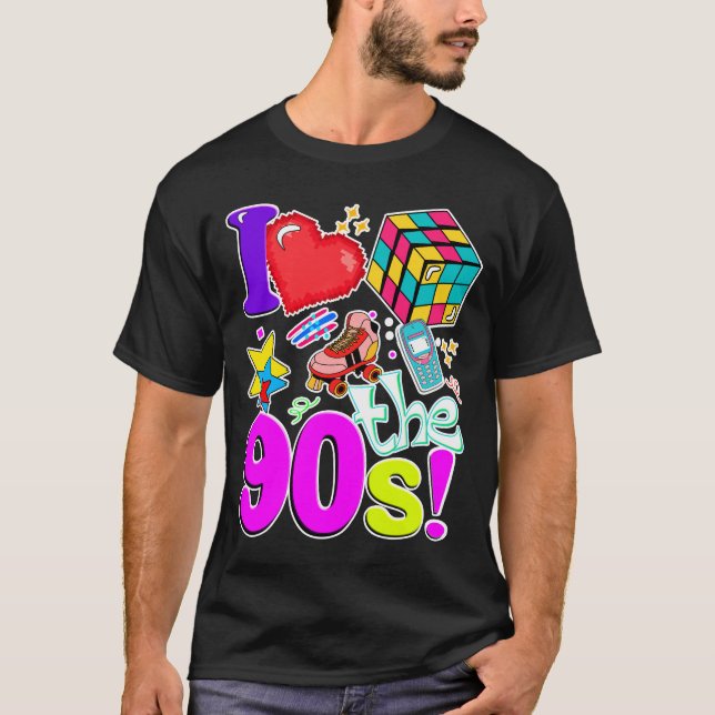 Retro 90 s Vintage T-Shirt (Vorderseite)