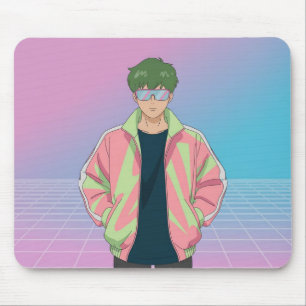 Retro-90er-Anime-Ästhetik-Mauspad Mousepad