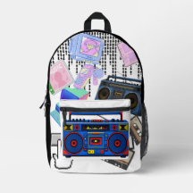 Retro-90er-Boombox-Kassette-Ästhetik-Aufkleber
