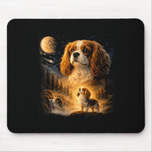 Retro 90er Cavalier King Charles Spaniel heult Mousepad