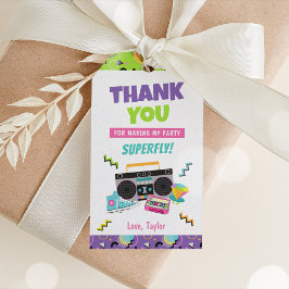 Retro 90er Geburtstagsparty - Liebesmarken Geschenkanhänger