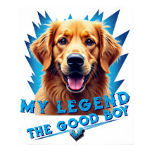 Retro 90er Golden Retriever Maskottchen Individuel