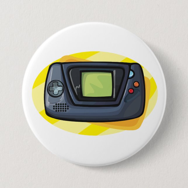 Retro-90er-Handheld-Spielkonsole-Gamer Button (Vorderseite)