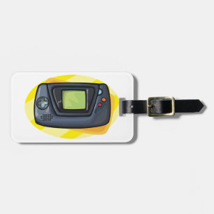 Retro-90er-Handheld-Spielkonsole-Gamer Gepäckanhänger
