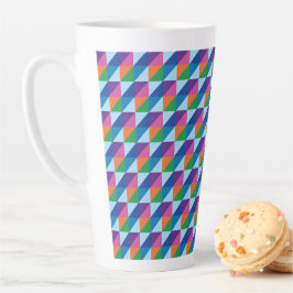 Retro-90er-Jahre-Vibe geometrisches Dreieck Abstra Milchtasse