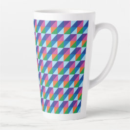 Retro-90er-Jahre-Vibe geometrisches Dreieck Abstra Milchtasse