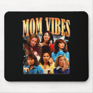 Retro 90er Mama Vibe Shirt Mütter Tag Sonne Mama Mousepad