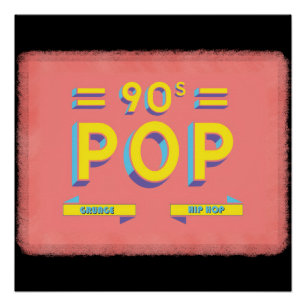 Retro 90er Pop Poster