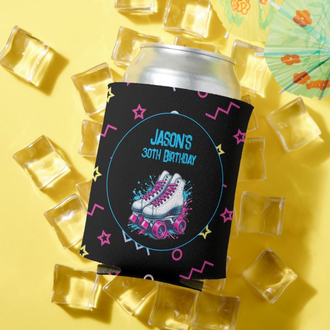Retro 90er Roller Skaten Geburtstagsparty Dosenkühler (In Situ Sommer)