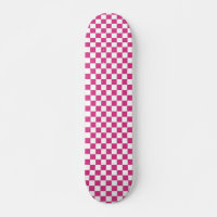 Retro 90er Rosa Karomuster Schachbrett