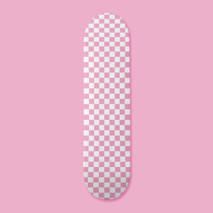 Retro 90er Rosa Karomuster Schachbrettmuster Skateboard