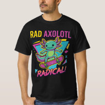 Retro 90er Stil Axolotl Skateboard Rad neon