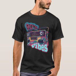 Retro 90er Vibes Boombox Illustration T-Shirt