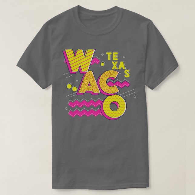 Retro 90er Waco Texas T-Shirt (Design vorne)