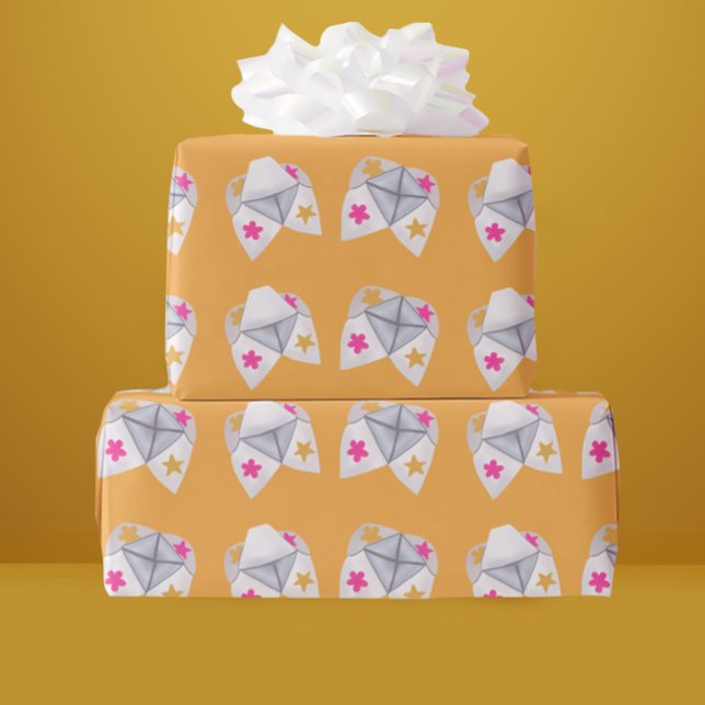 Retro 90's Cootie Catcher Geschenkpapier (Von Creator hochgeladen)