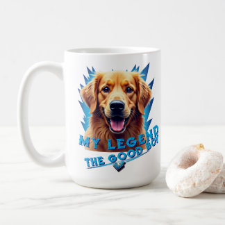 Retro 90s Golden Retriever Mascot Custom Gifts Kaffeetasse