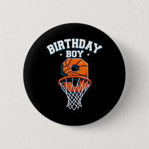 Retro 9. Geburtstag Junge Sketll Spieler Button