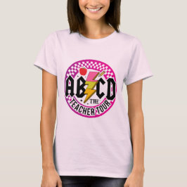 Retro ABCD Teacher Tour T-Shirt