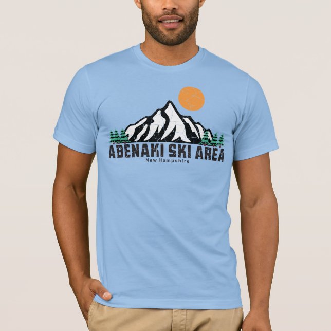 Retro Abenaki Skigebiet Texas T-Shirt (Vorderseite)