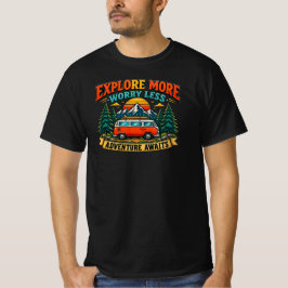 Retro-Abenteuer-Camping-T-Shirt T-Shirt
