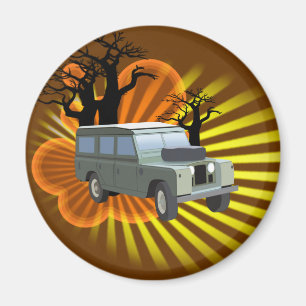 Retro Abenteuer Magnet
