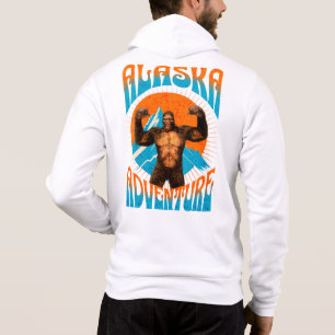 Retro-Abenteuer Sasquatch-Berg Alaska Hoodie