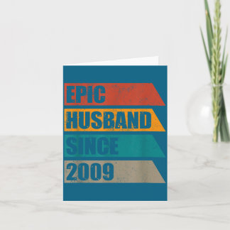 Retro abgenutzte epische Illustration seit Ehemann Karte