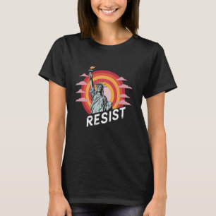 Retro abgenutzte Freiheitsstatue widerstehe Vintag T-Shirt