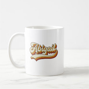 Retro Abigail Name 70er Jahre Vintage-Design Kaffeetasse