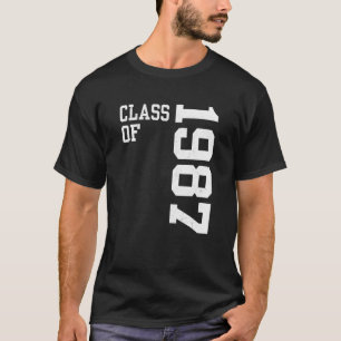 Retro-Abschlussklasse 1987 Senior High School-Tref T-Shirt