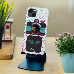 Retro-Absolventenfoto Motivationszitat angepasst Case-Mate iPhone Hülle