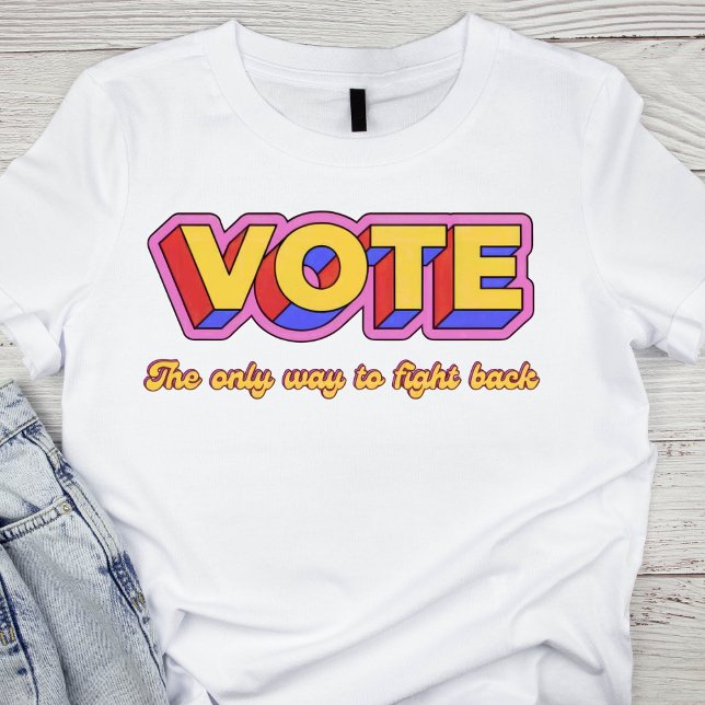 Retro-Abstimmung T-Shirt (Von Creator hochgeladen)
