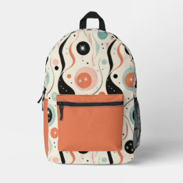 Retro Abstract  Bedruckter Rucksack