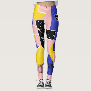 Retro-Abstract-Bürstenstrich (10) Leggings