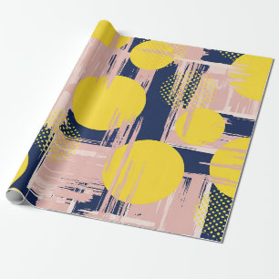 Retro-Abstract-Bürstenstrich (8) Geschenkpapier