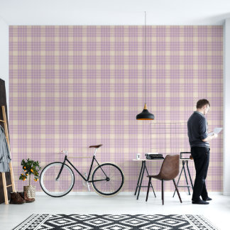 Retro abstract design in violet plaid style. tapete