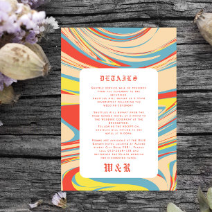 Retro Abstrakt Art Pattern Altes Englisch Begleitkarte