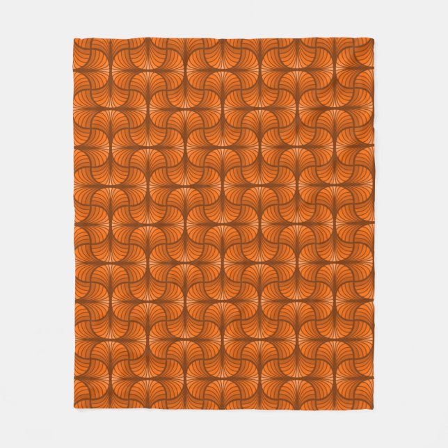 Retro Abstrakt Fleece Blanket (Vorderseite)